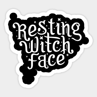 Resting Witch Face Sticker